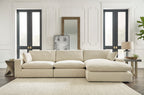 Elyza 3-Piece Sectional with RAF Chaise in Linen