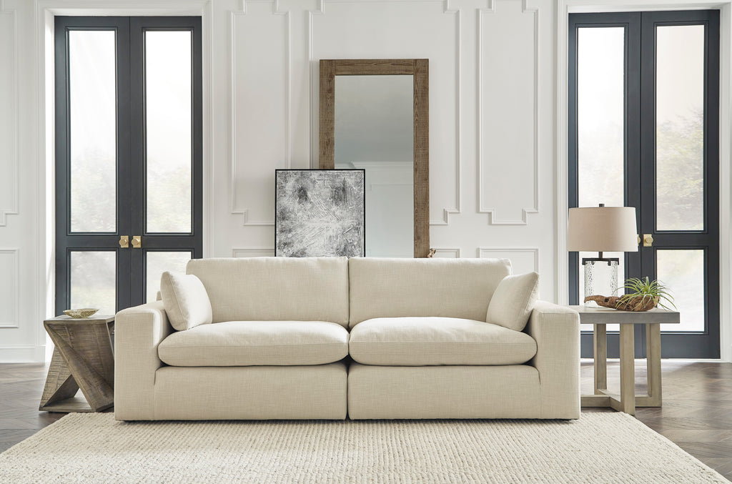 Elyza 2-Piece Loveseat in Linen