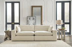 Elyza 2-Piece Loveseat in Linen