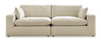Elyza 2-Piece Loveseat in Linen