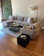 Albany Park Lido Sectional with Oversized Chair in Pebble Gray