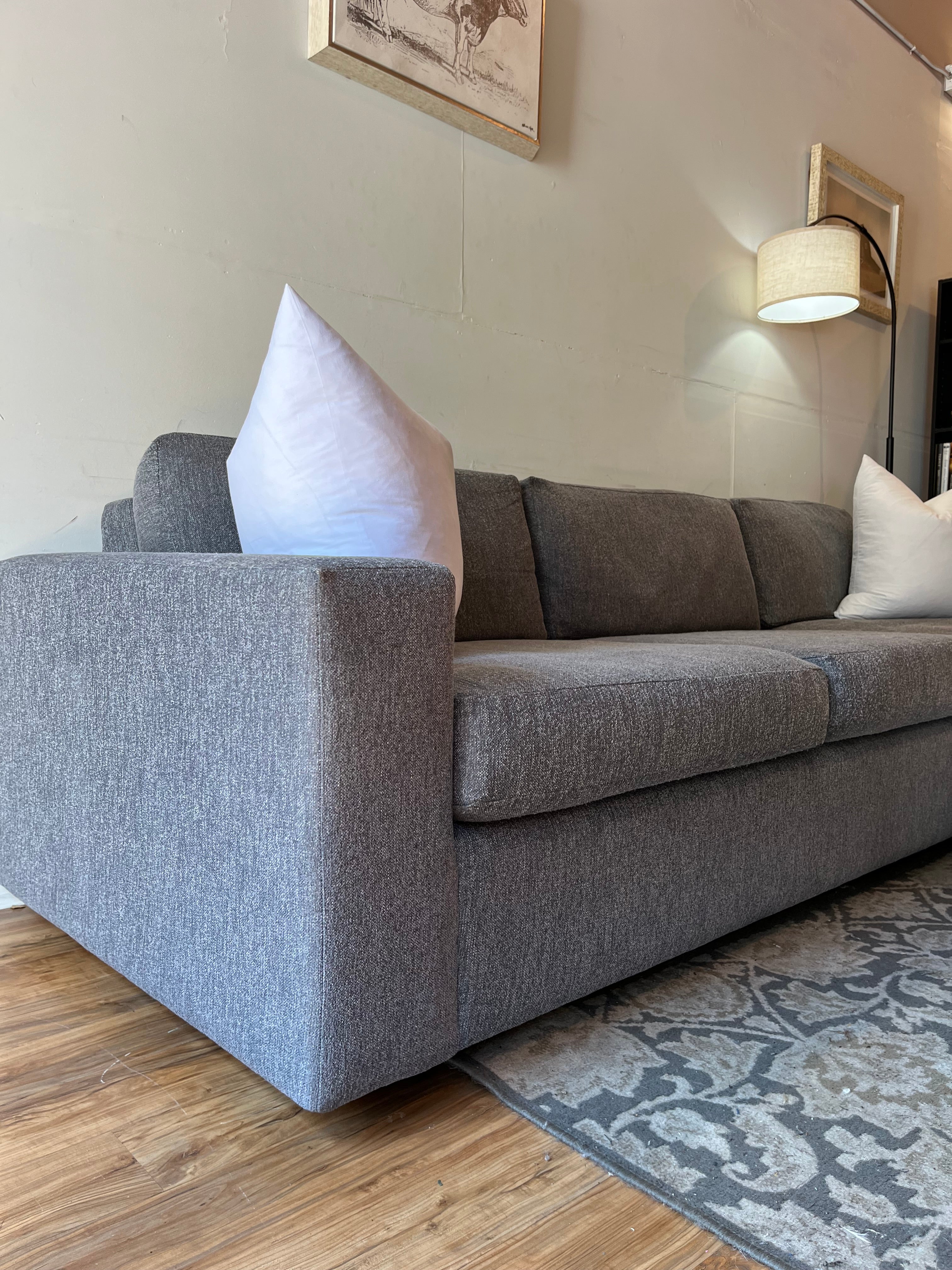 West Elm Urban Sleeper Sectional in Denim Blue