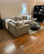 Restoration Hardware Belgian Track Arm Sectional in Fog