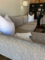 Albany Park Lido Sectional with Oversized Chair in Pebble Gray