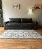 Restoration Hardware Maxwell Leather Sofa in Pewter