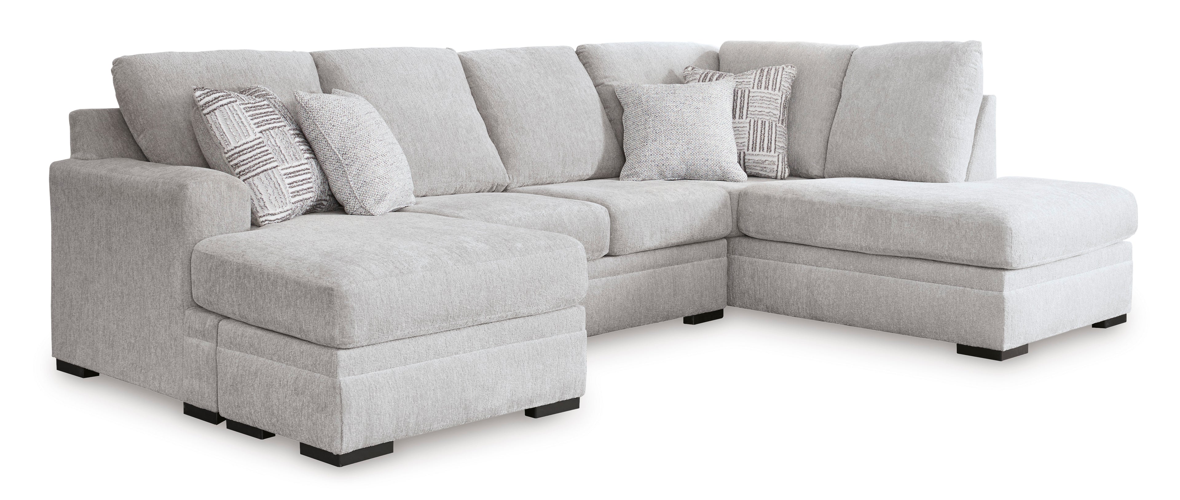 Gabyleigh 2-Piece Sectional with Chaise in Nickel