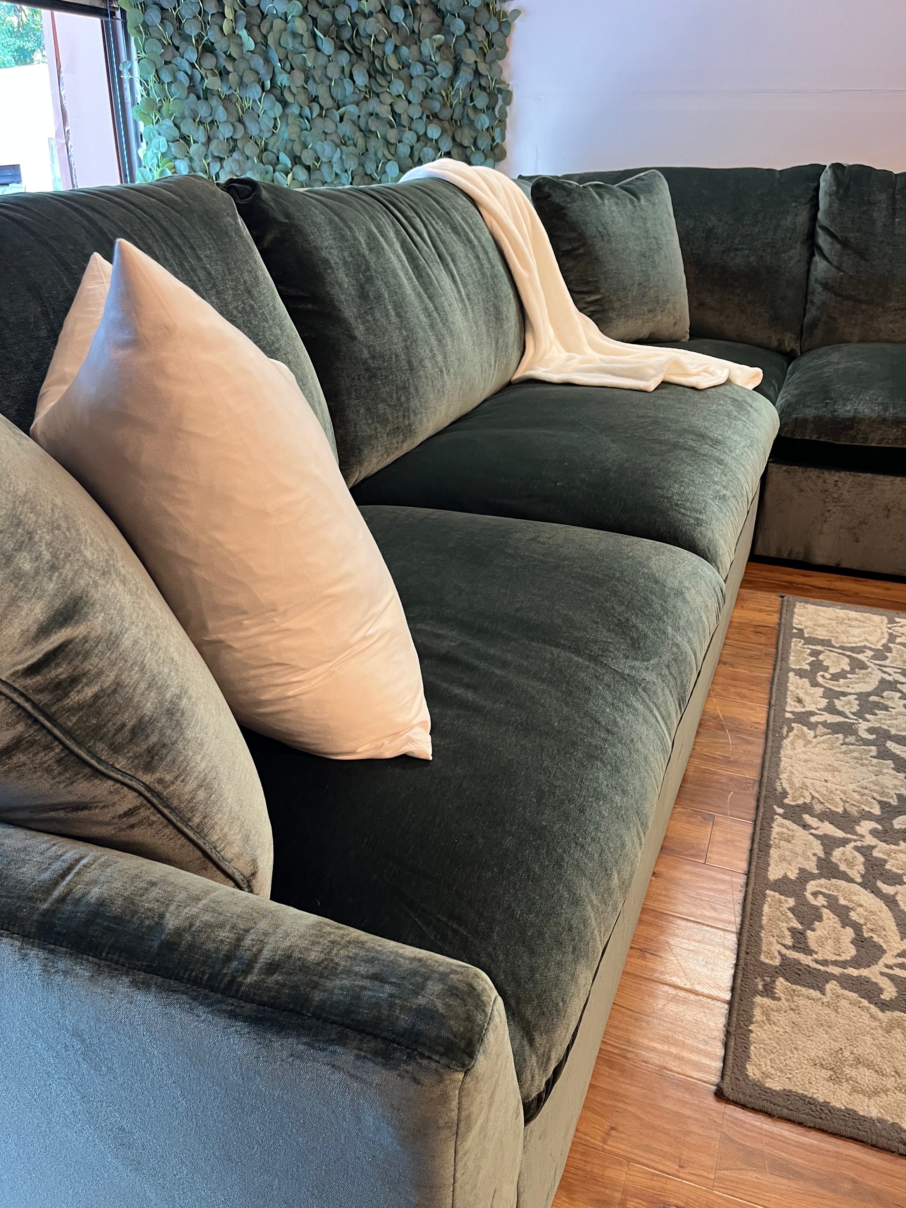 Rowan 3-Piece Sectional - Jade Green