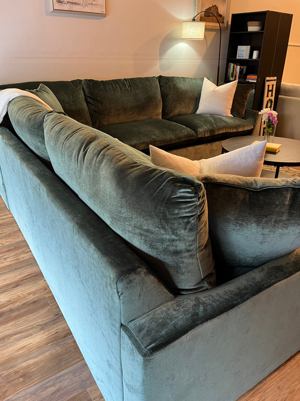 Rowan 3-Piece Sectional - Jade Green