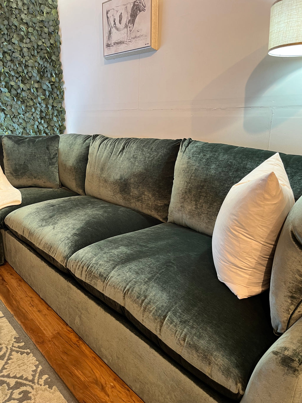 Rowan 3-Piece Sectional - Jade Green
