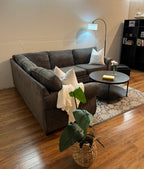 Grey Sectional with Ottoman