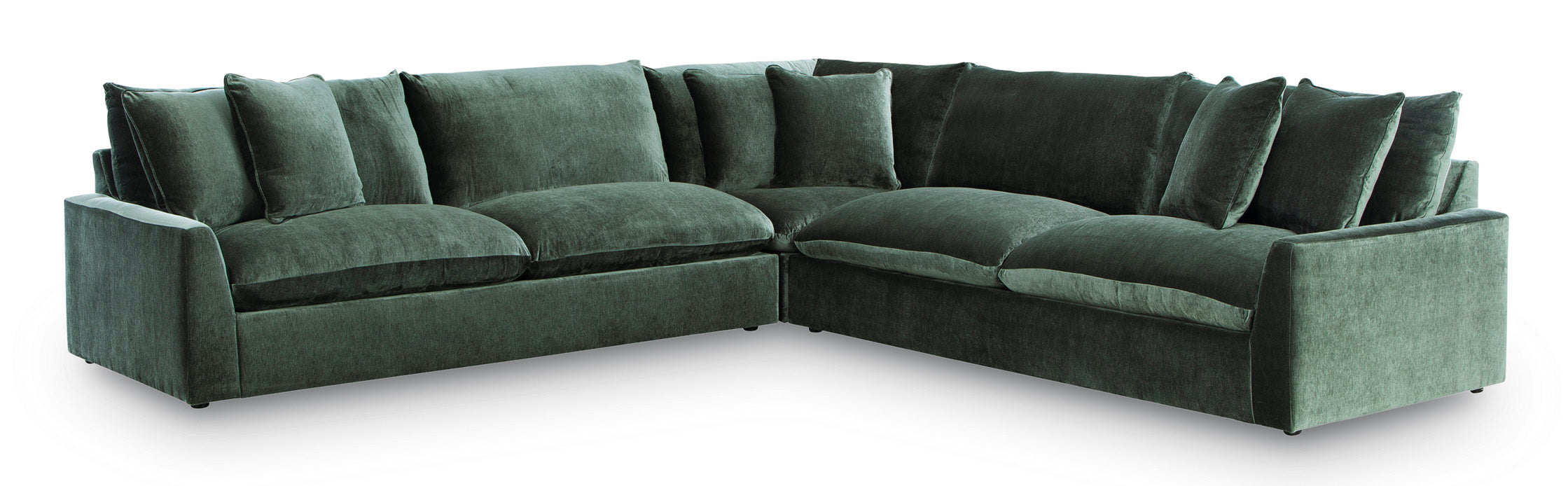 Rowan 3-Piece Sectional in Jade