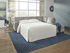 Altari 2-Piece Sleeper Sectional with RAF Chaise in Alloy