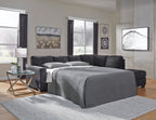 Altari 2-Piece Sleeper Sectional with LAF Chaise in Slate