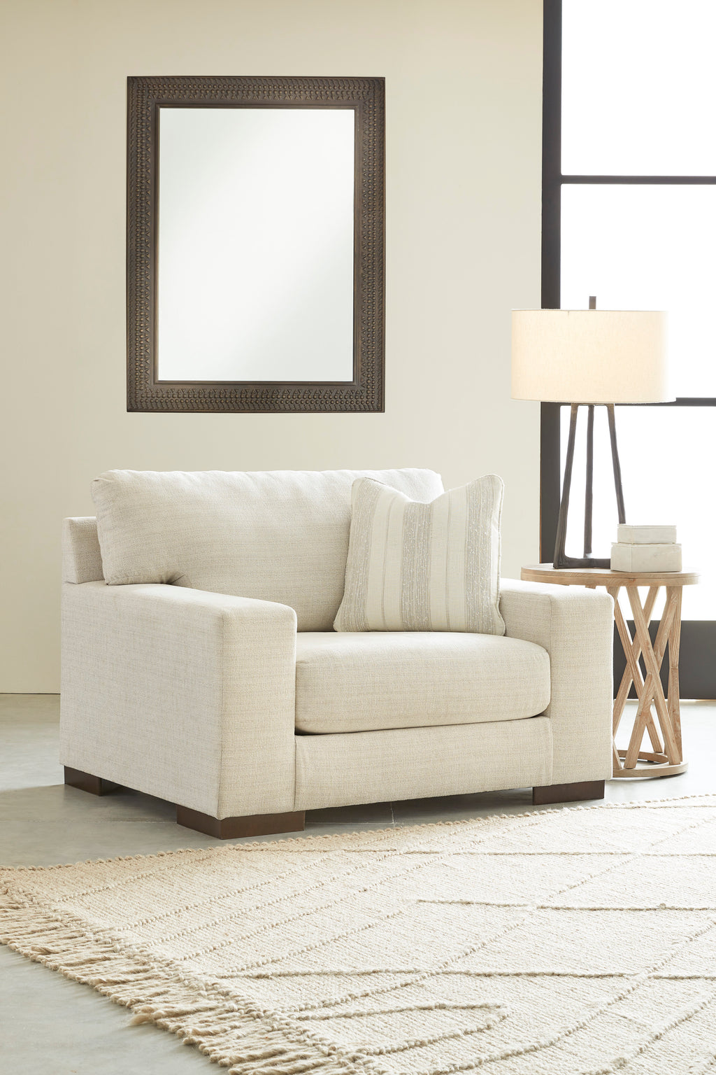 Maggie Oversized Chair in Birch