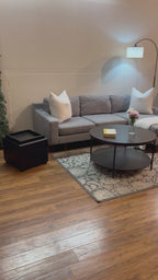 West Elm Eddy Sectional with Reversible Chaise in Graphite