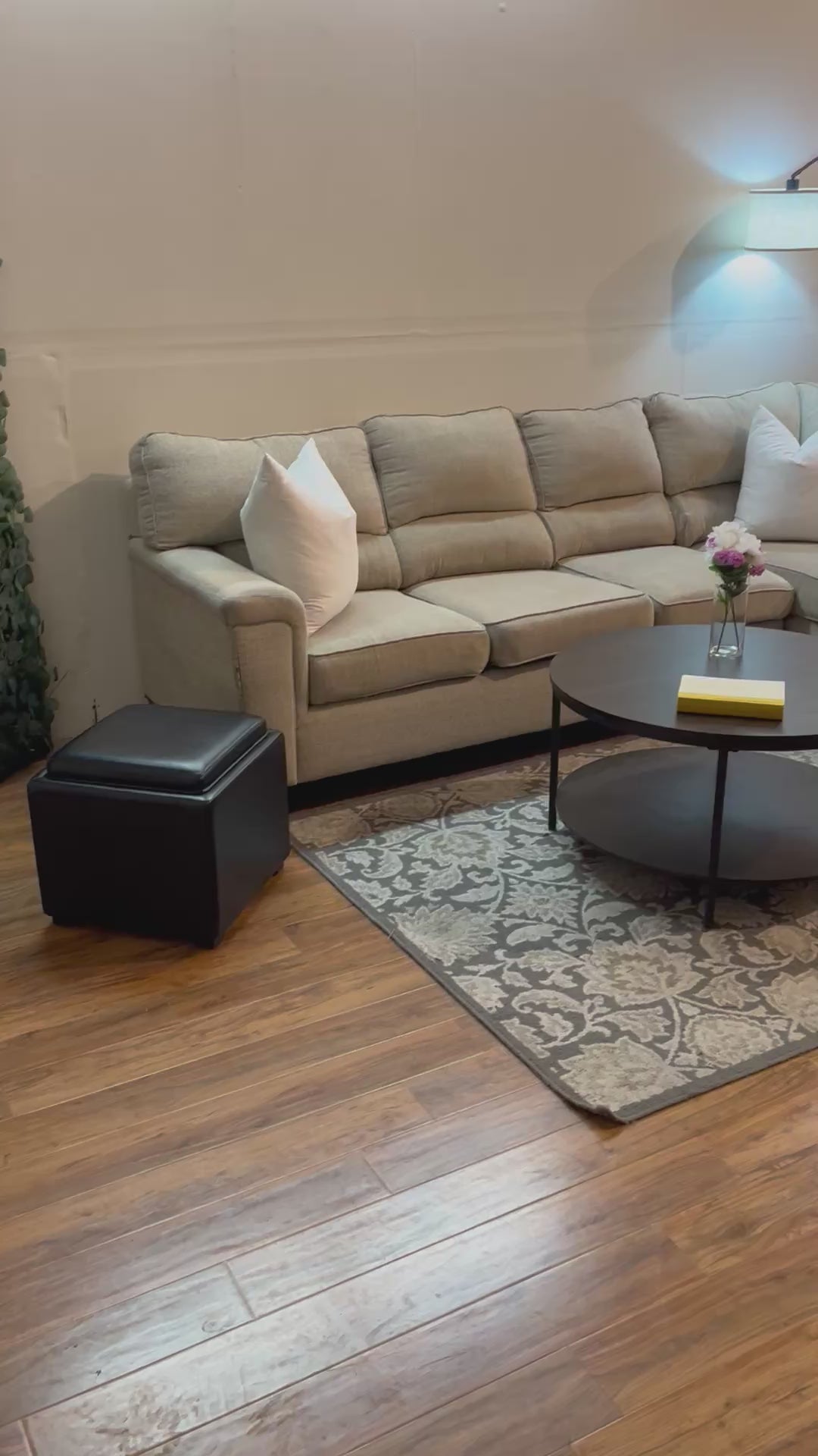 Ashley Furniture Sectional with Chaise in Beige