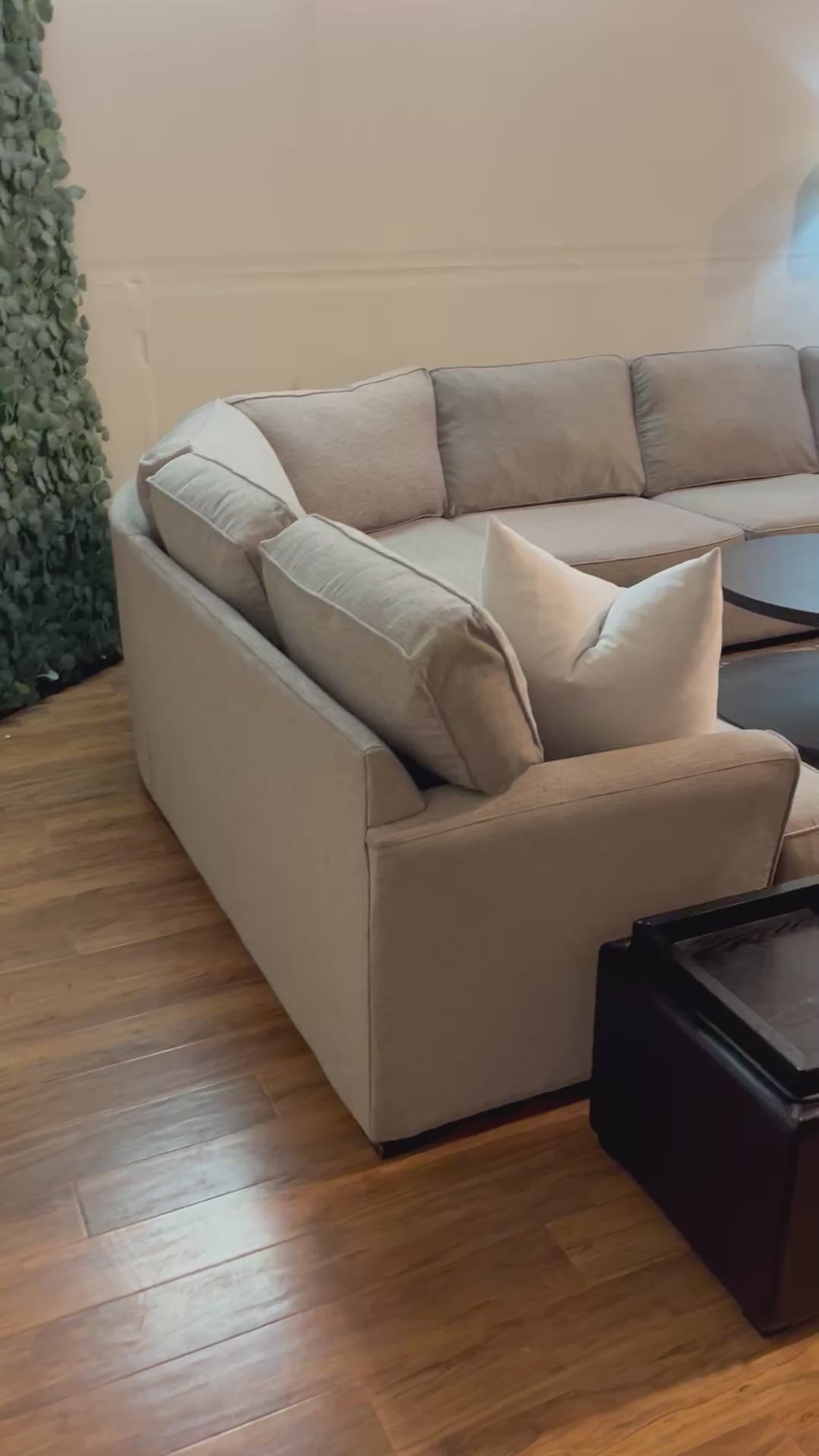 Jordan’s Furniture Sectional in Steel Gray